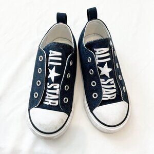 Converse Slip On Sneakers Kids Navy Blue Size 10